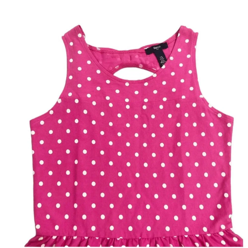 Gap Kids XL (12) Pink Polkadot Dress